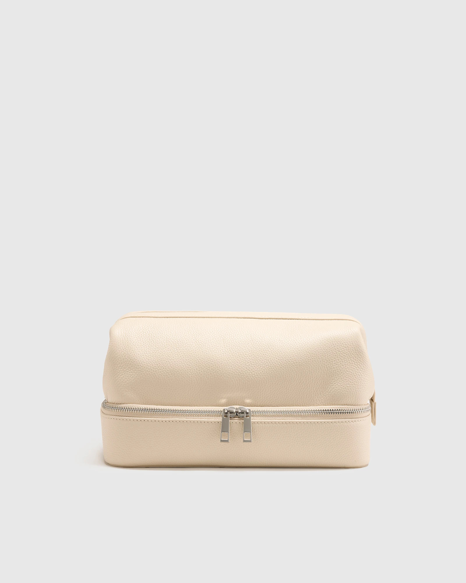 Italian Leather Dual Compartment Toiletry Bag | Quince