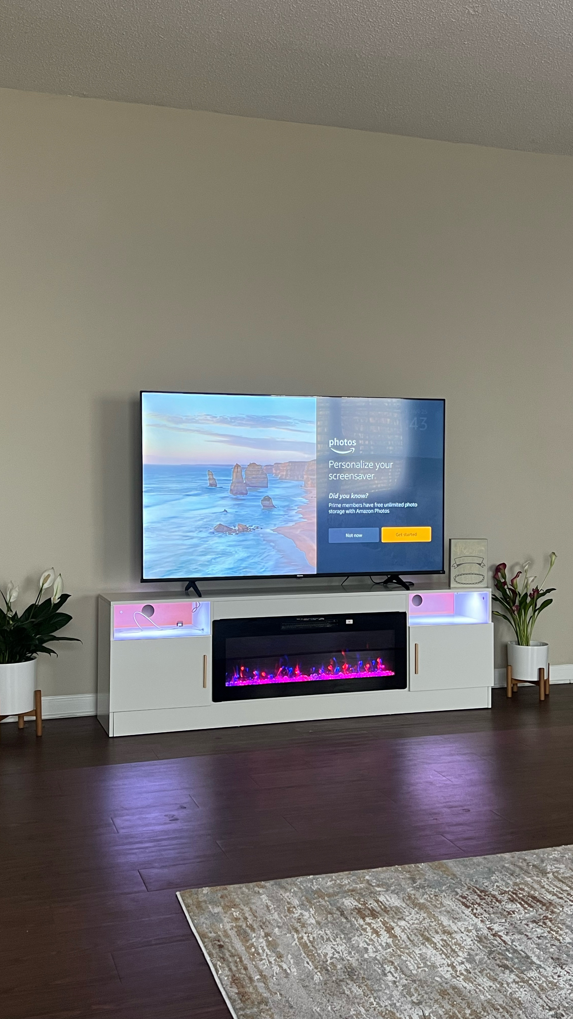 Enjoy this fire place LED Tv stand. Perfect for living room or Bedroom. You can change color and temperature! 

#LTKGiftGuide #LTKFamily #LTKHome