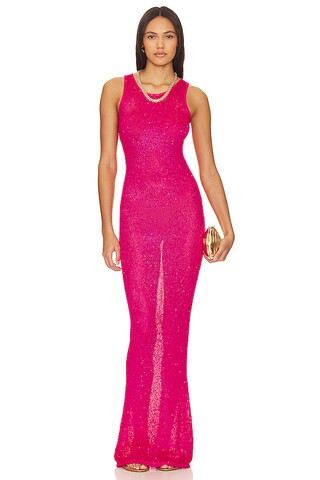 Asta Resort Natalia Dress in Fuchsia Sequin from Revolve.com | Revolve Clothing (Global)