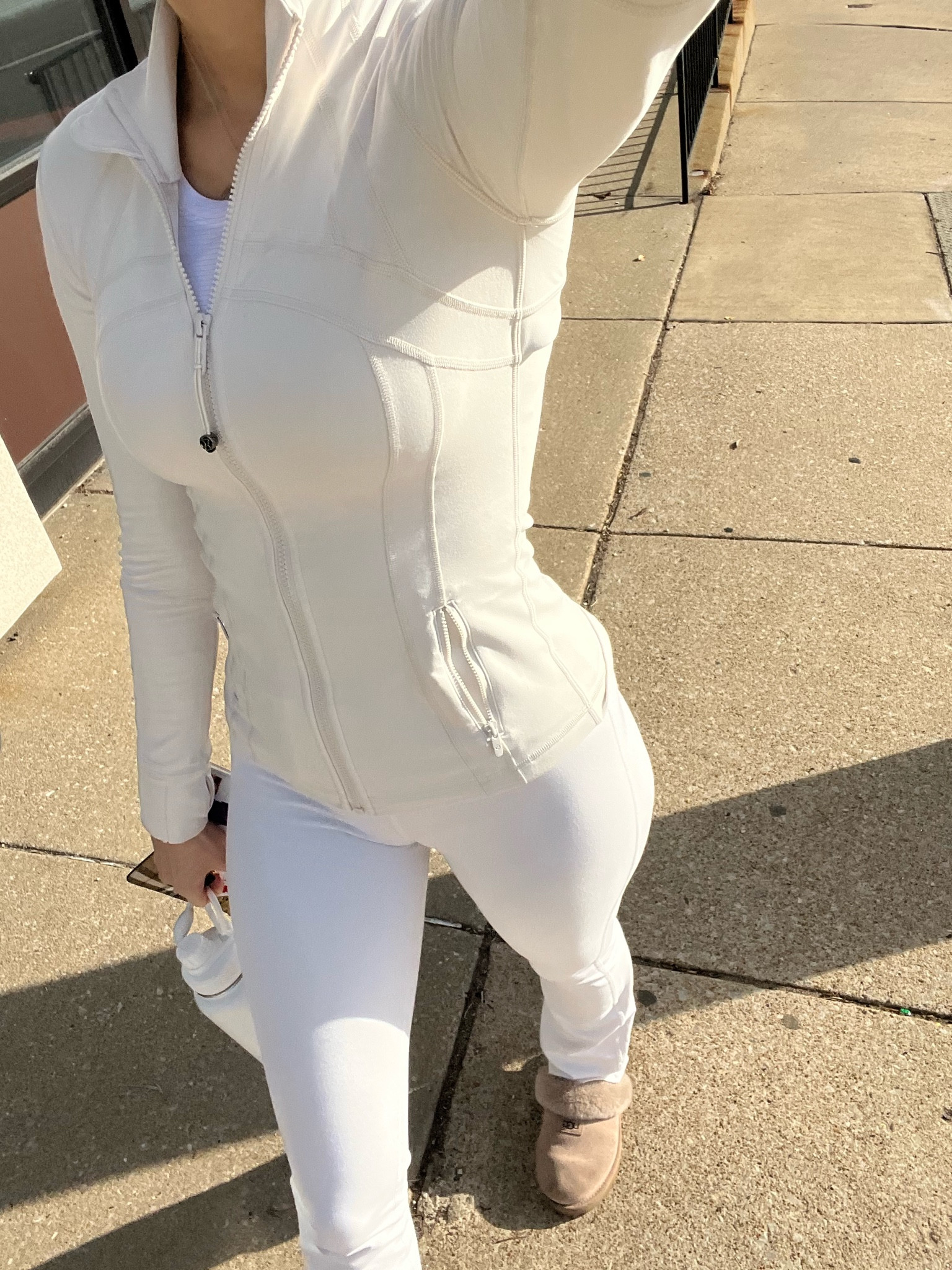 Daily outfit / Pilates outfit 
Jacket size 4, shirt size 2, pants xs 
Size down in shoes

#LTKstyletip #LTKFind