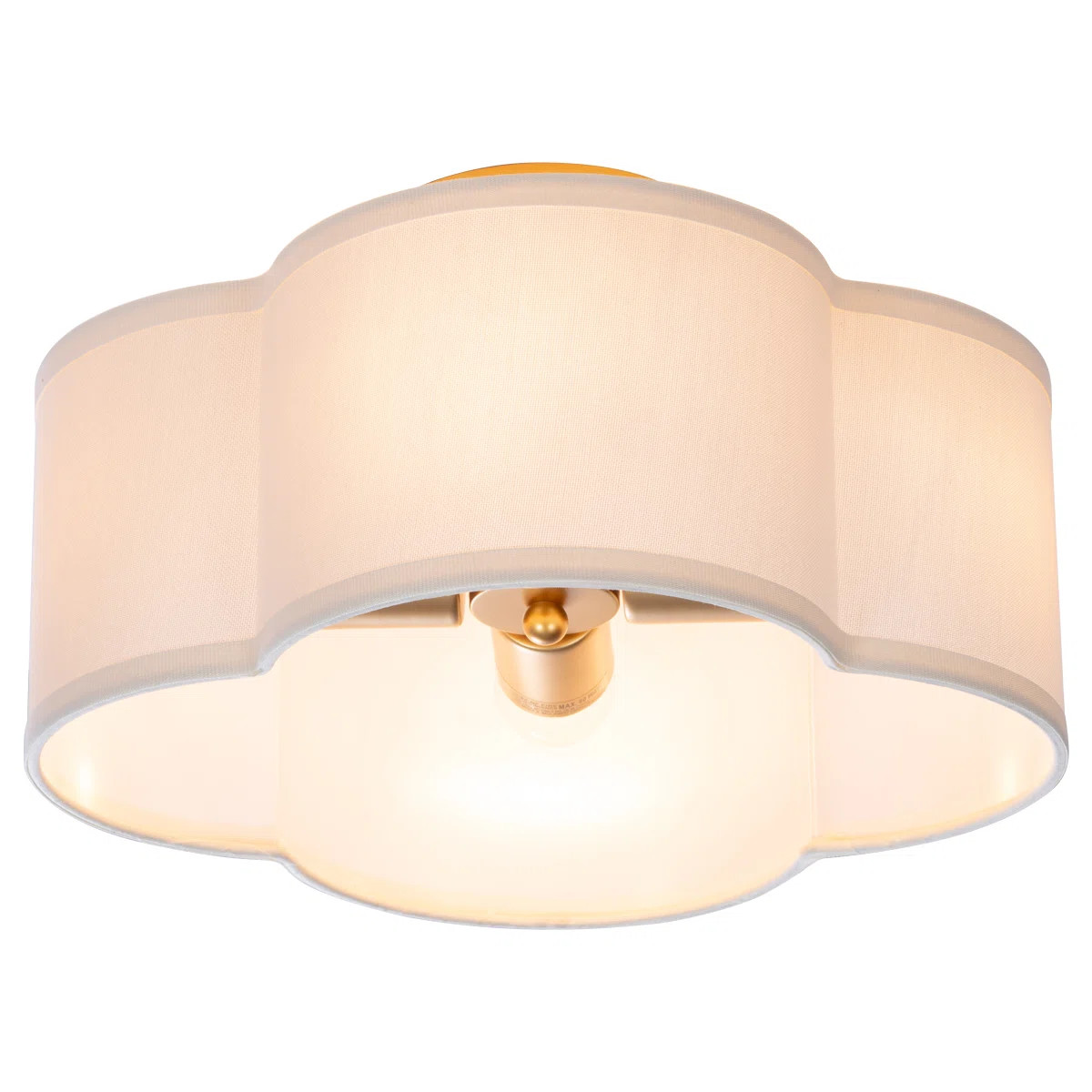 Caylah Fabric Semi Flush Mount | Wayfair North America