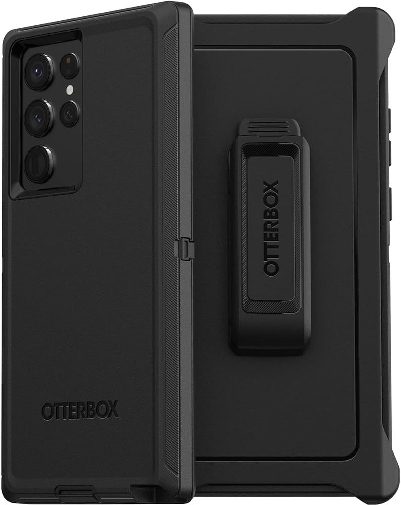 OtterBox Galaxy S22 Ultra Defender Series Case - BLACK, Rugged & Durable, with Port Protection, I... | Amazon (US)