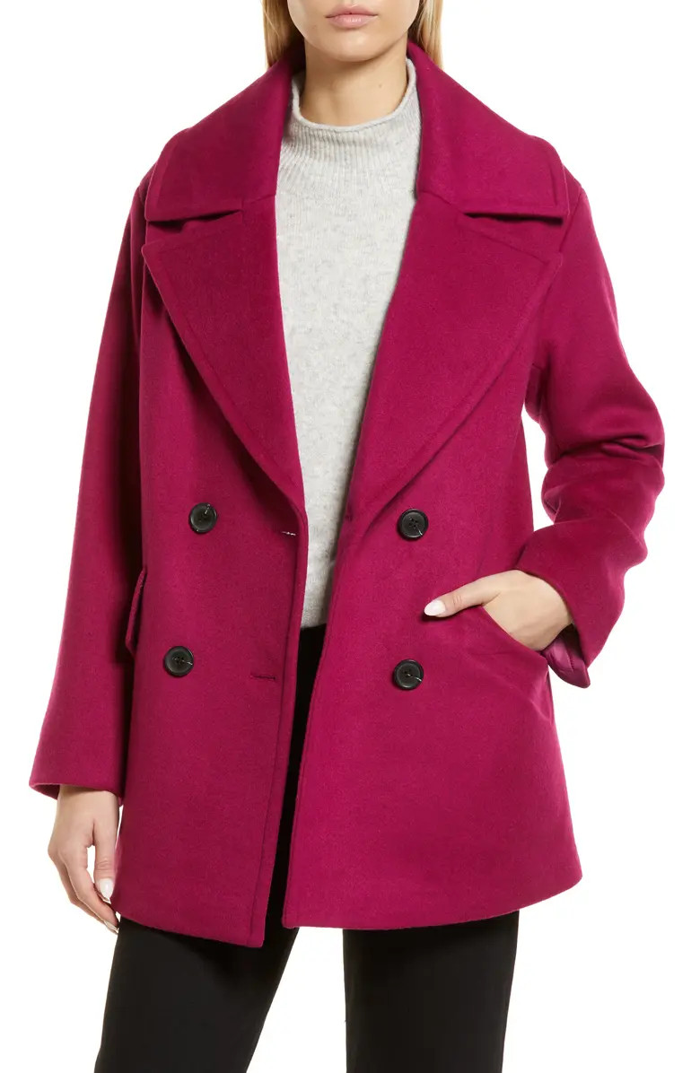 Short Wool Blend Peacoat | Nordstrom
