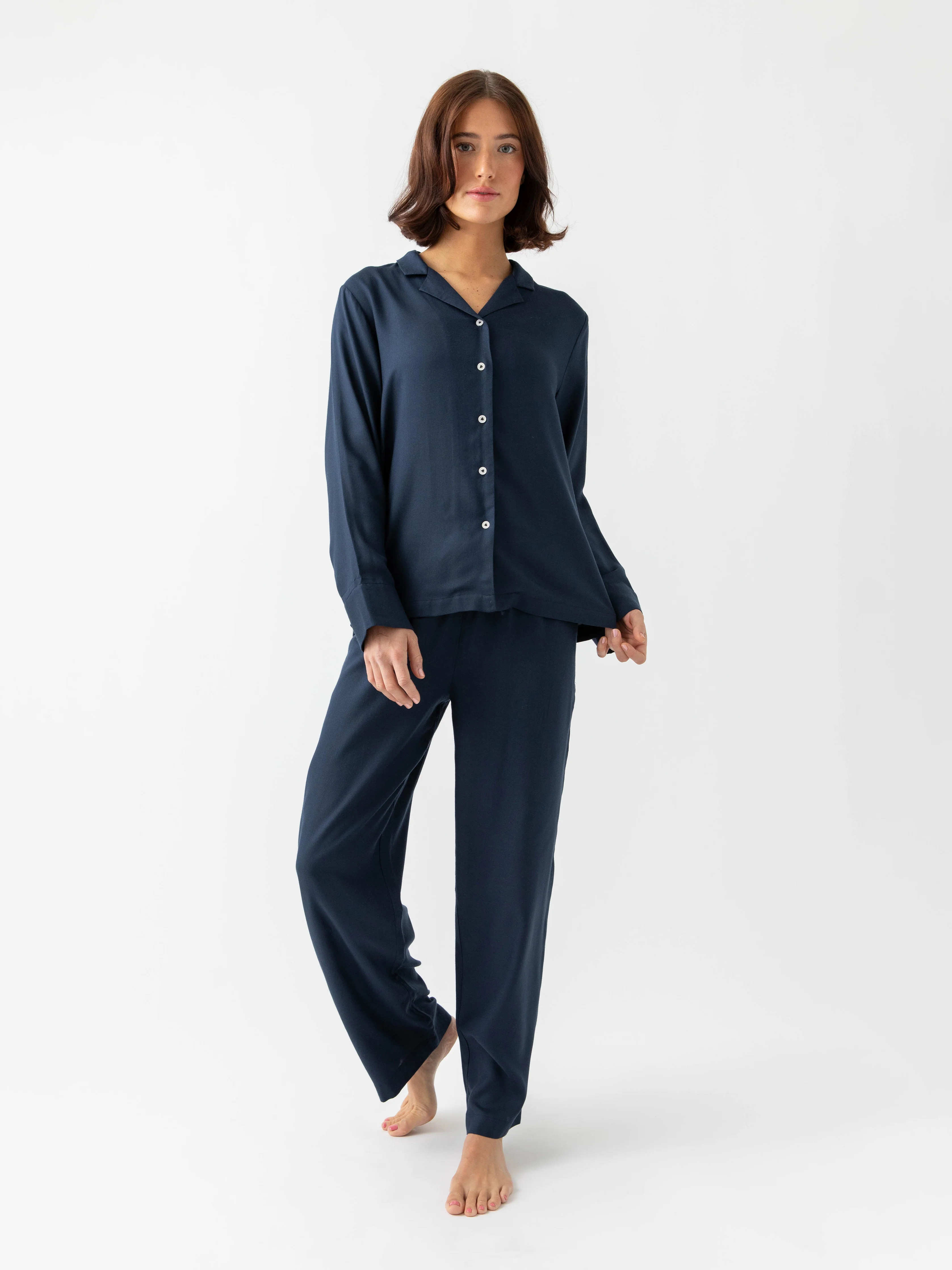 Women's Soft Woven Pajama Pants in Eclipse (Size: X-Small) - Cozy Earth | Cozy Earth