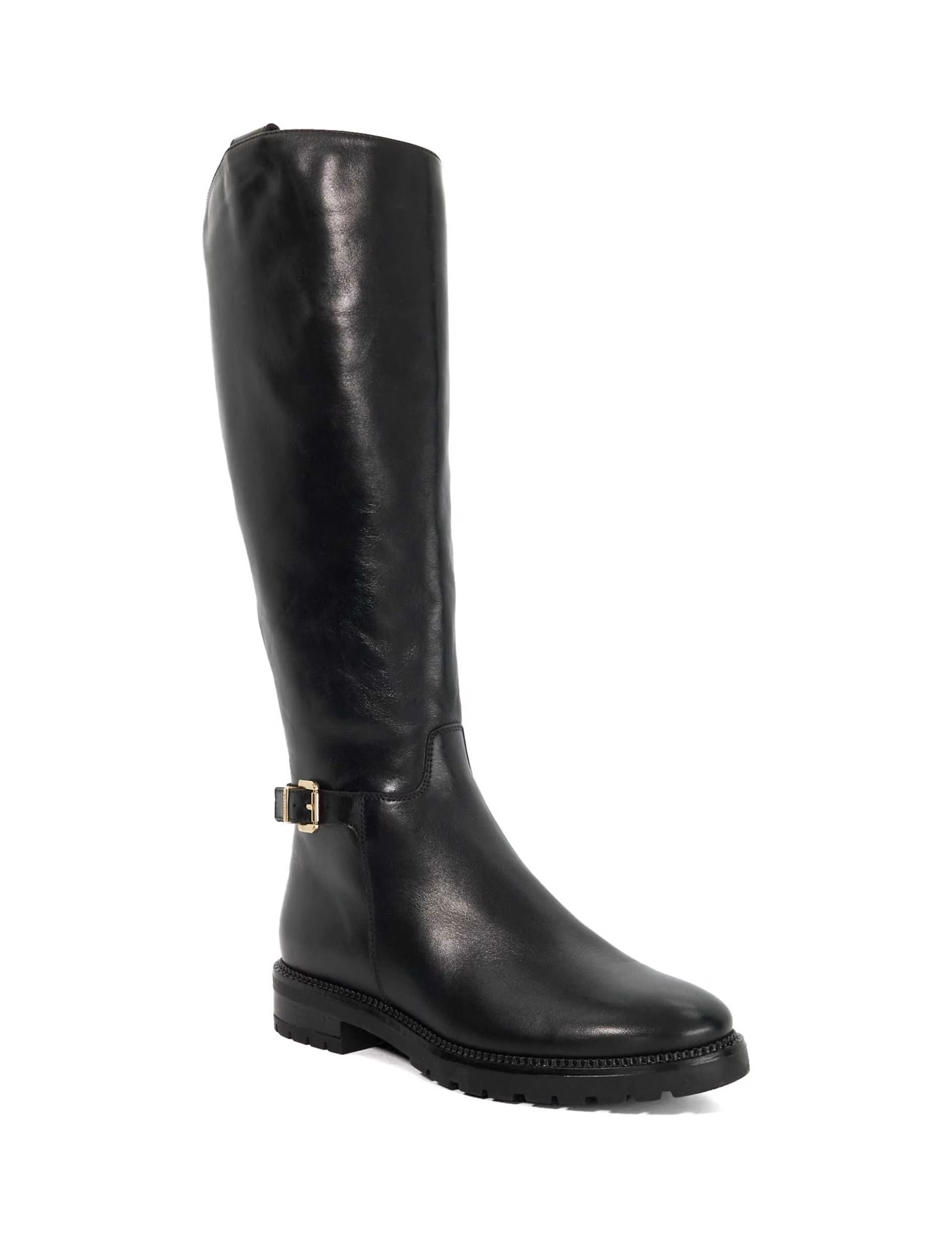 Leather Buckle Cleated Flat Knee High Boots | Marks & Spencer (UK)