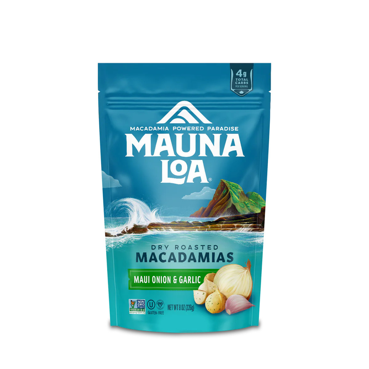 Flavored Macadamias - Maui Onion and Garlic Medium Bag | Mauna Loa