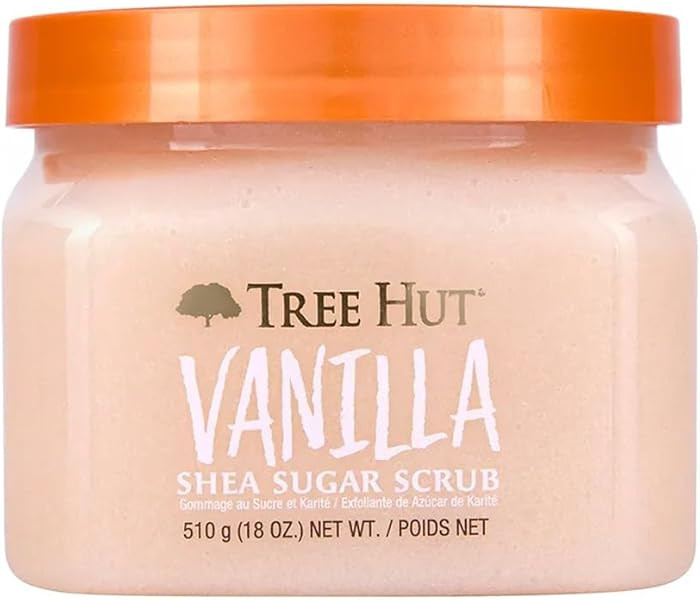 Tree Hut Vanilla Shea Sugar Exfoliating & Hydrating Body Scrub, 18 oz | Amazon (US)