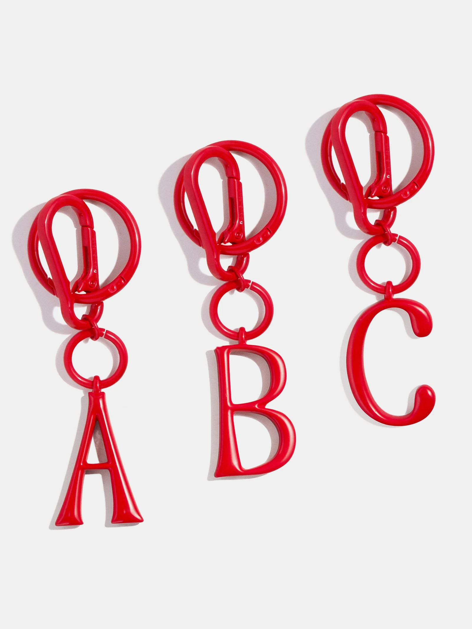 Initial Enamel Bag Charm - Red | BaubleBar (US)