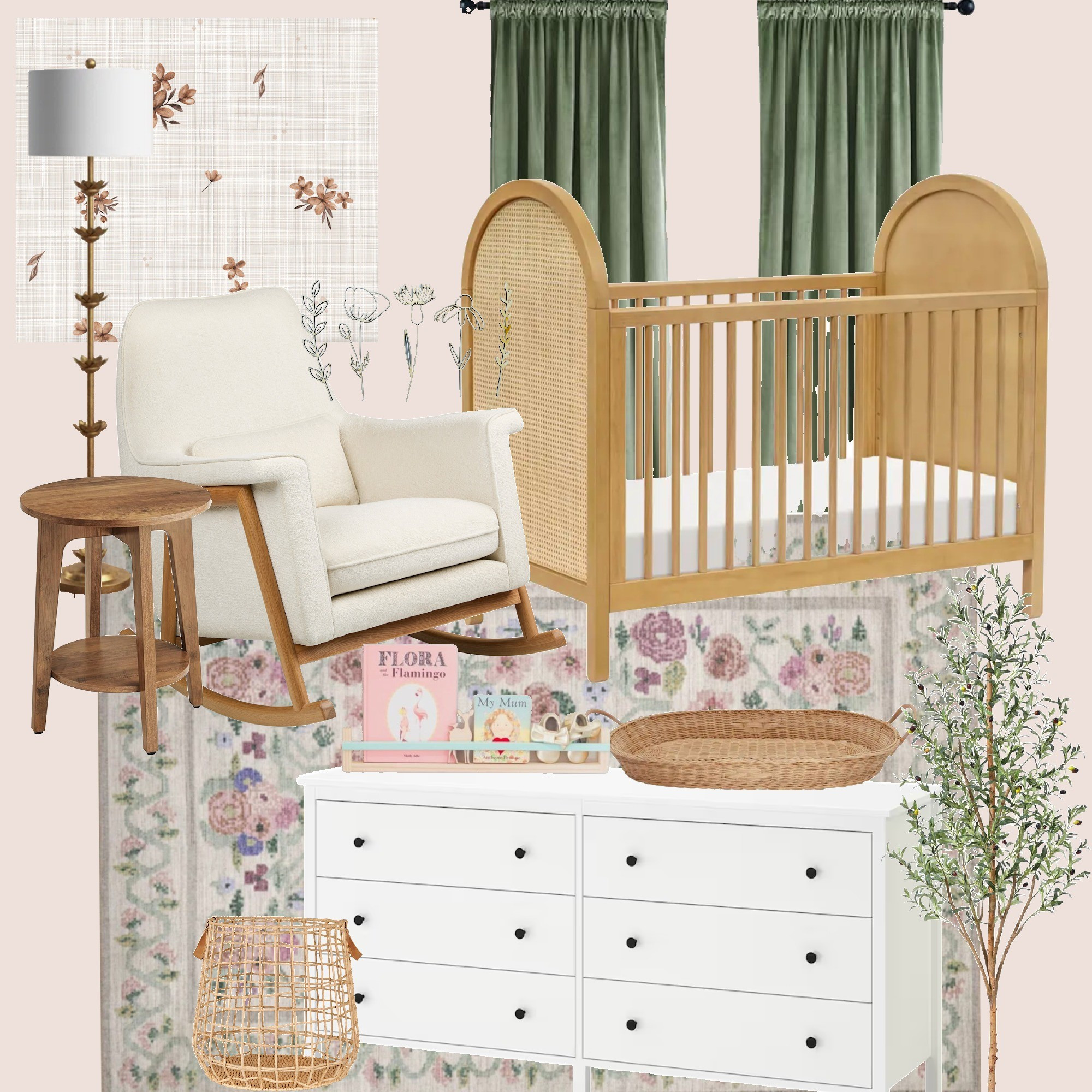 The cutest feminine boho nursery for your special girl coming soon! 

#LTKbaby #LTKfamily #LTKkids
