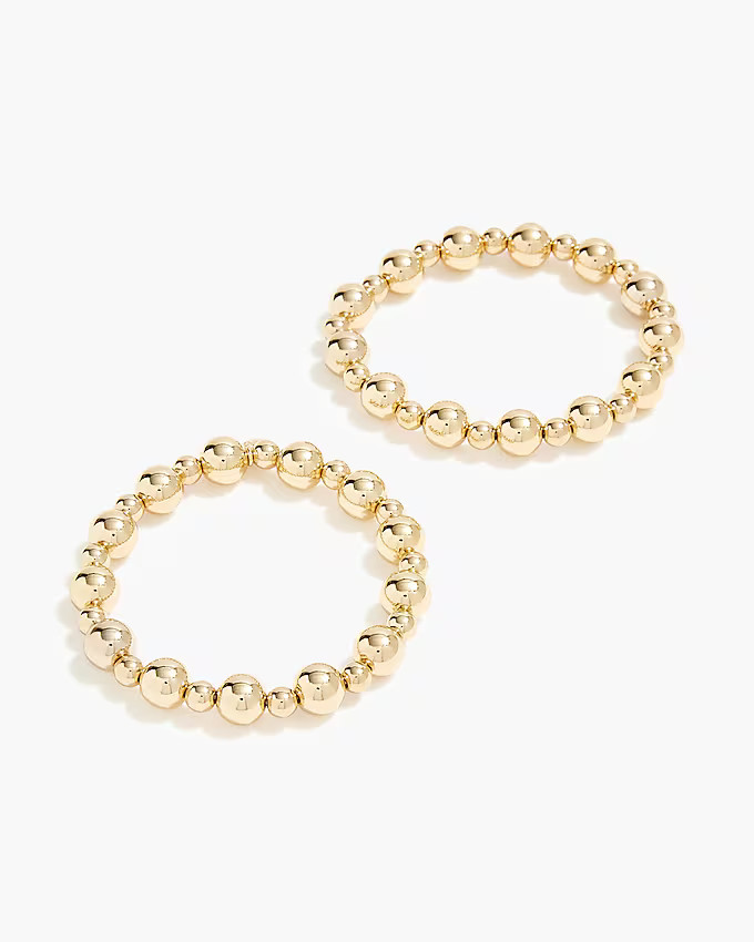 Bauble circle stretch bracelets set-of-two | J.Crew Factory