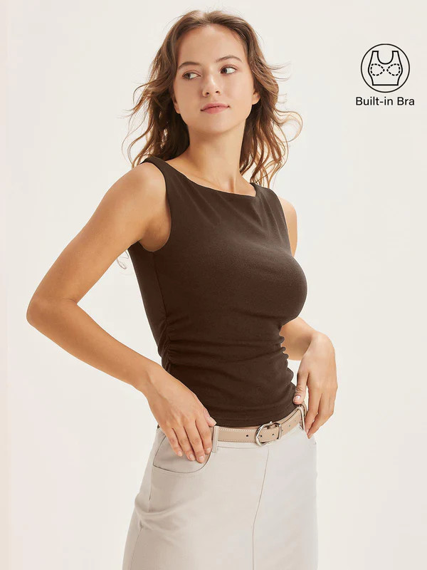 Boat Neck Bra Tank Top | OGLmove