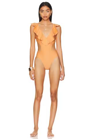 Tularosa Luca One Piece in Apricot from Revolve.com | Revolve Clothing (Global)