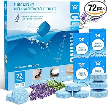 72 Pack Lavender Scent YGY Floor Cleaning Tablets, Compitable with Tineco Cleaning Solution|Clean... | Amazon (US)