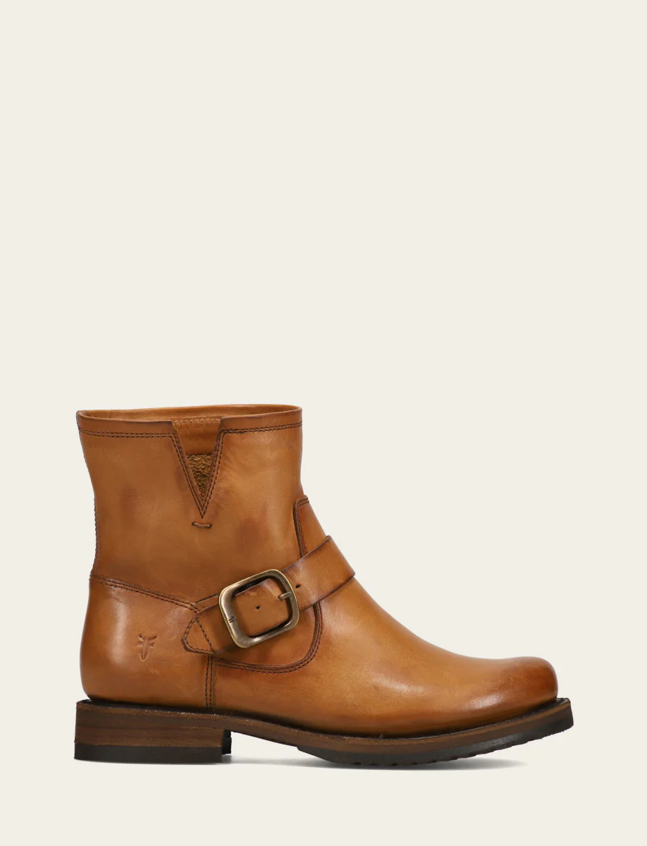 Women's Caramel Veronica Flex Bootie Booties | The Frye Company | FRYE