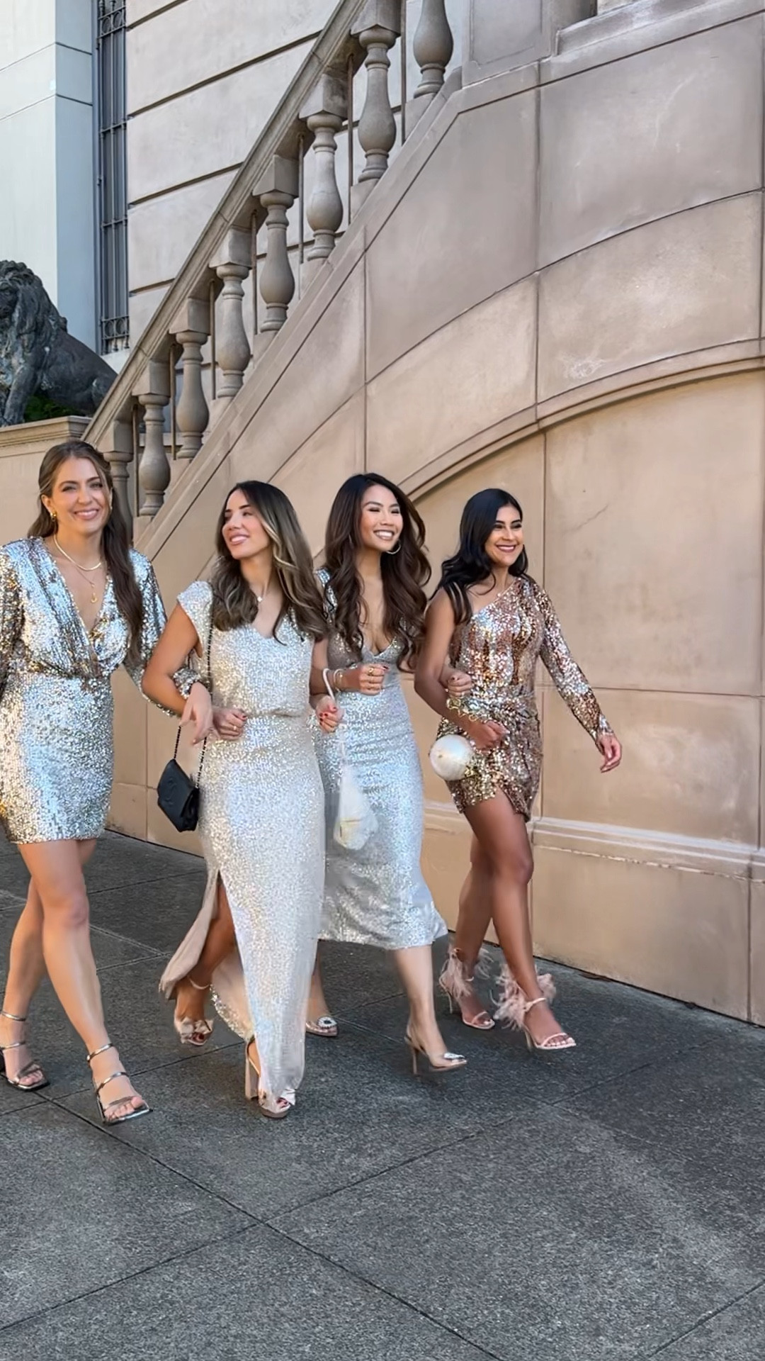 Sparkling with my girls!✨All outfits are so perfect for any upcoming holiday party! #holidayparty #sequins 

#LTKHoliday #LTKstyletip