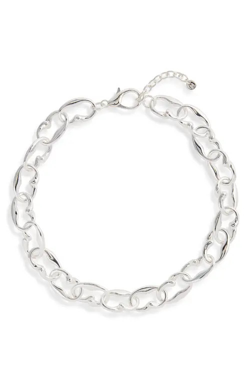 Nordstrom Teardrop Chain Necklace in Silver at Nordstrom | Nordstrom