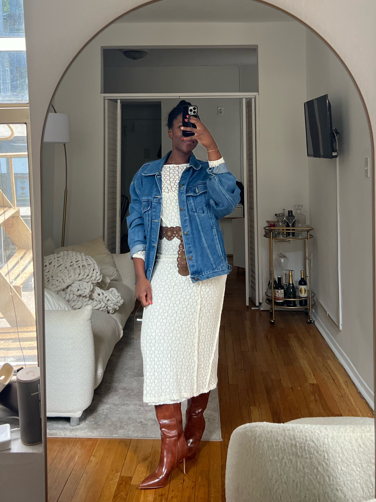 Fall outfits, denim jacket, brown boots, Fall style, fall outfit, fall fashion, trousers, fall boots, sock boot, black boots, fall purse, bodysuit, blazer, ootd, fall outfit ideas, loafers, fall outfit inspo, outfit inspo, casual outfit ideas, chic outfit, blazer outfit, loafers outfit, casual chic, everyday outfit, fall trends, outfit inspiration, outfit in motion 

#LTKsalealert #LTKworkwear #LTKfindsunder100