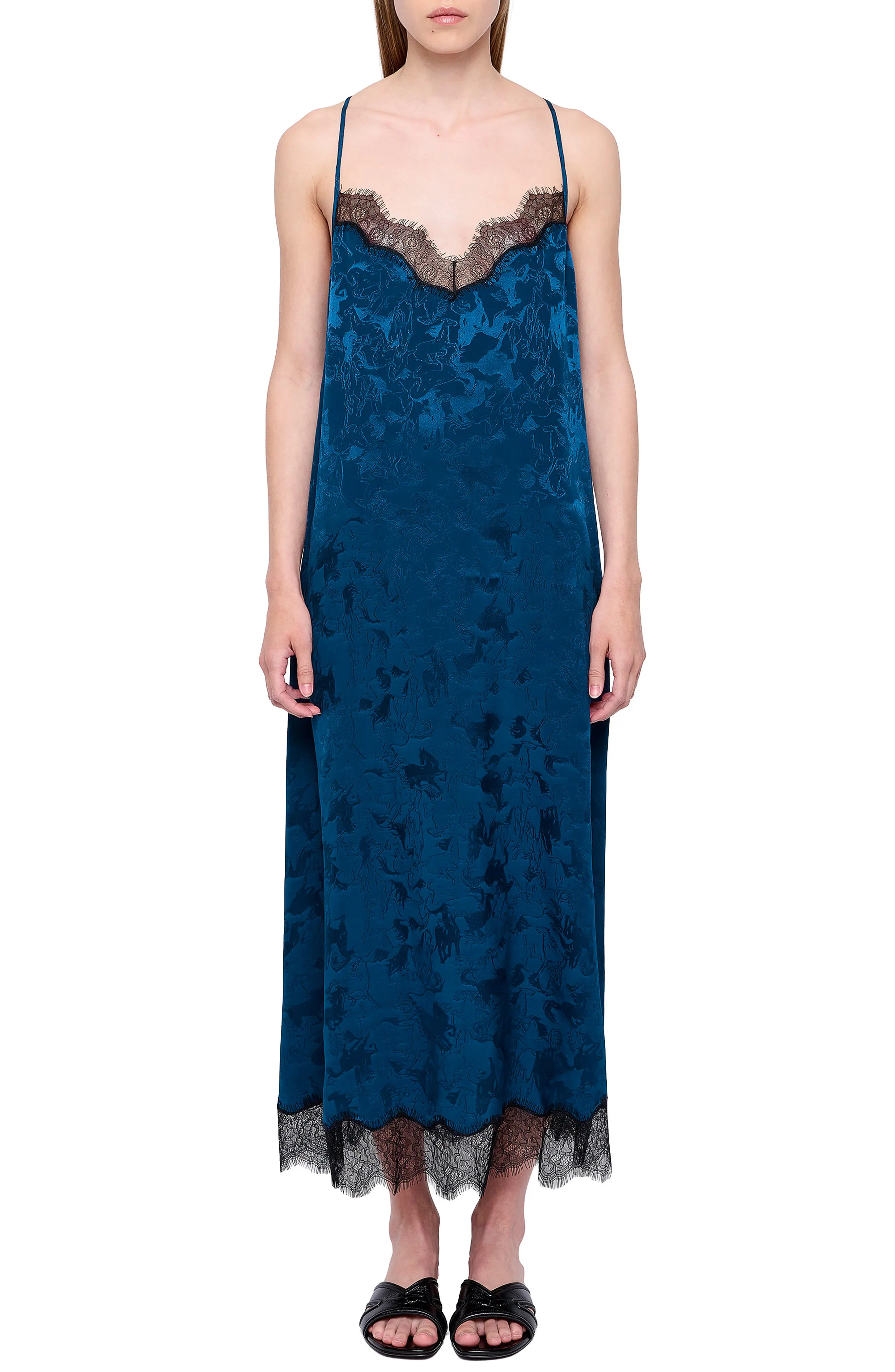 Respa Horse Jacquard Silk Slipdress (Women) | Nordstrom | Nordstrom