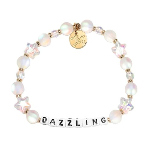 Little Words Project Dazzling Bracelet, The Original Word Bracelet, Made with Colorful Beads and Plated Brass Hardware, Handcrafted Design & Positive Message, Size S/M | Amazon (US)