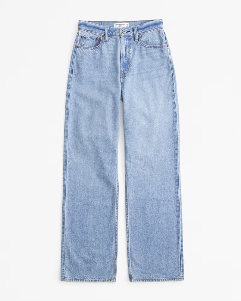 Women's High Rise Loose Jean | Women's Bottoms | Abercrombie.com | Abercrombie & Fitch (US)