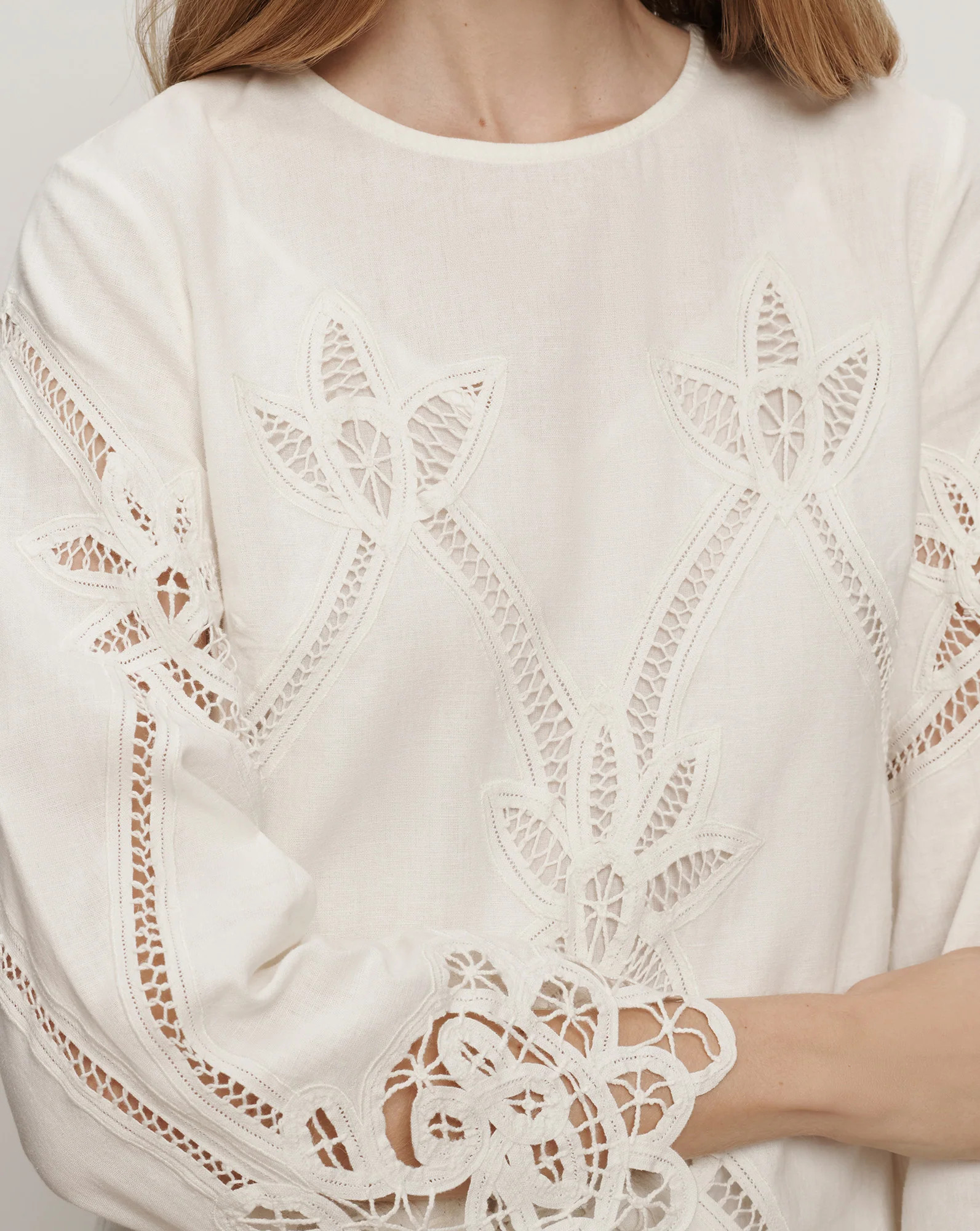 Amberg Lace Mini Dress in Off-White Dove White | Veronica Beard | Veronica Beard