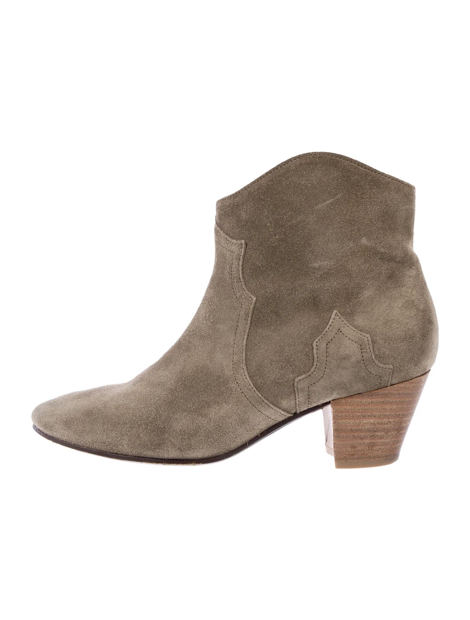 Étoile Isabel Marant Dicker Suede Ankle Boots - Shoes -
          WET75335 | The RealReal | The RealReal