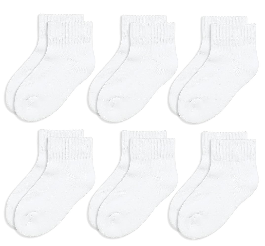 Jefferies Socks Big Boys' Seamless-Toe Quarter Athletic Socks (Pack of 6) | Amazon (US)