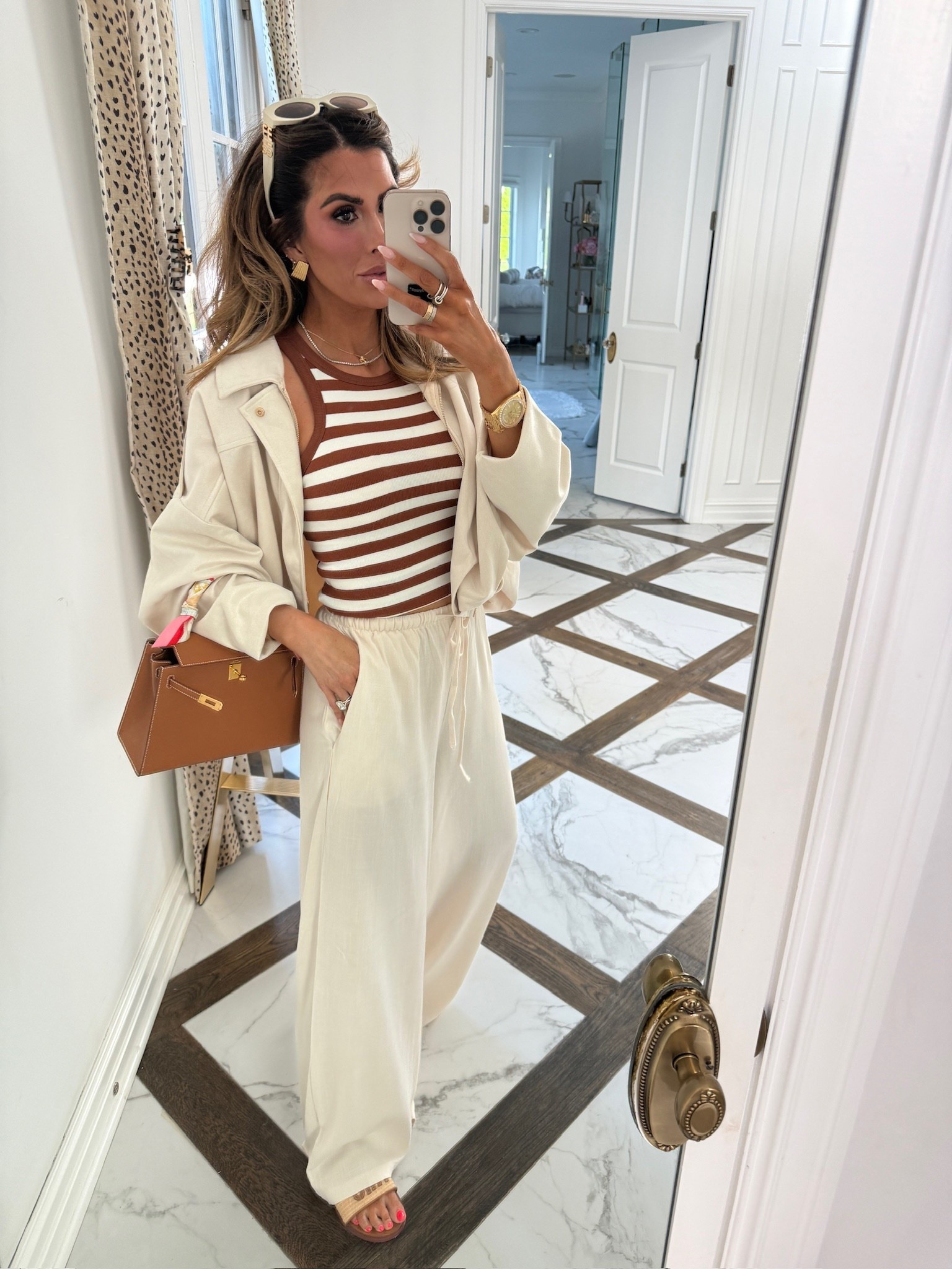 Wearing a size small in everything! Head-to-toe Amazon look! 

Amazon fashion, Amazon finds, Brown top, Linen pants, Suede jacket, Amazon, Spring outfits, Vacation Outfits Beach, Emily Ann Gemma 

#LTKdayinmylife #LTKTravel #LTKootd