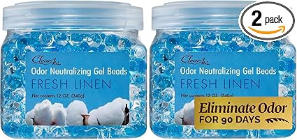 Clear Air Odor Eliminator Gel Beads - 12 oz, Pack of 2 - Air Freshener Made with Essential Oils -... | Amazon (US)