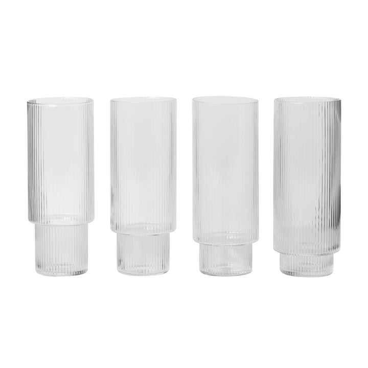 Ripple Gläser (4er-Set) von ferm Living | Connox | Connox DE
