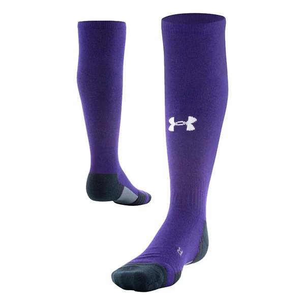 Men's Under Armour Knee Knee High Baseball Socks Small Purple/Black | Scheels