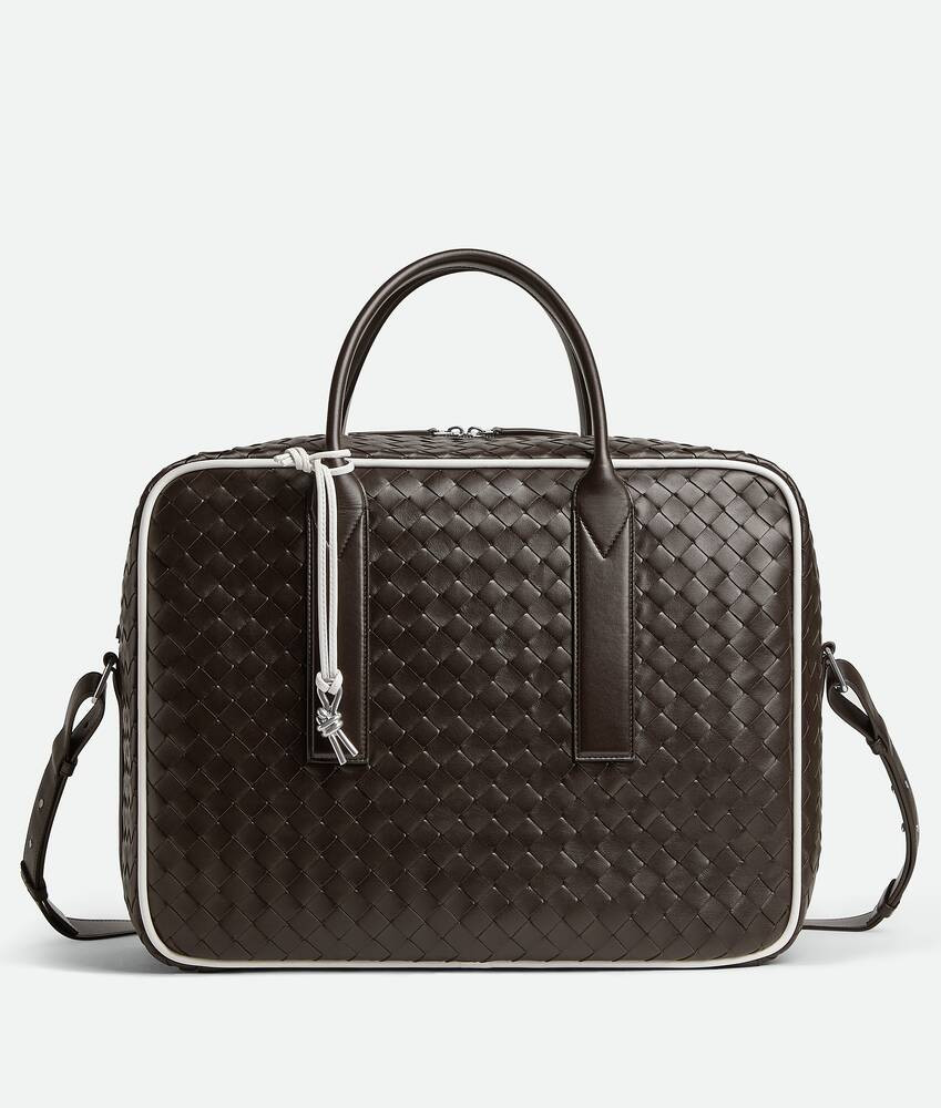 Men's Getaway Weekender in Fondant/white | Bottega Veneta US | Bottega Veneta