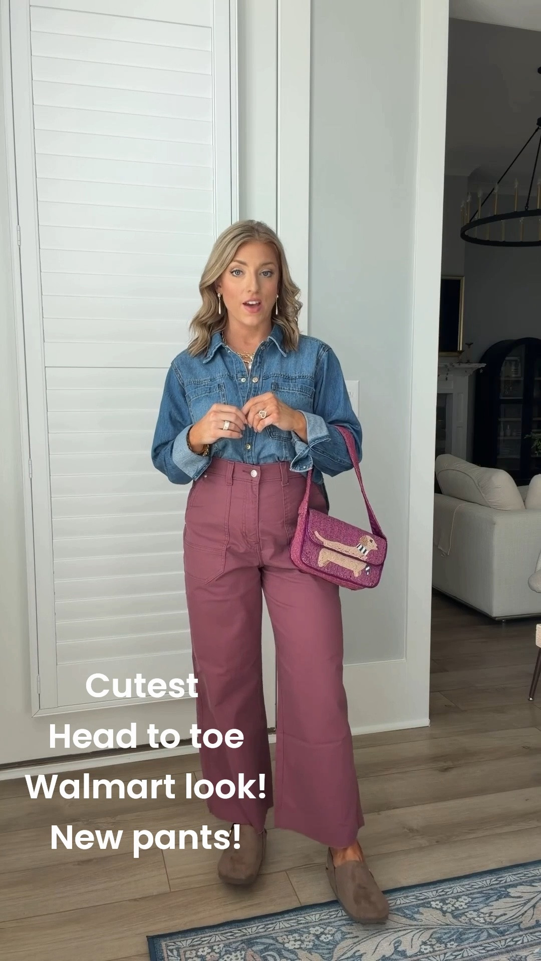 This color combo!! 🤎🍇 Walmart has been absolutely killing it with the new arrivals, and these berry utility pants are SUCH a good find! I paired them with a classic denim button-up, neutral clogs and the cutest little dachshund bag for an easy outfit that feels perfect for transitioning into fall.

I love finding affordable Walmart fashion pieces that can be mixed and matched so many different ways throughout the season!

#walmartfashion #walmartfinds #walmartnewarrivals #walmartstyle #walmartoutfits #walmartfashionfinds #affordablefashion #affordablestyle #fallfashion #falloutfits #fallstyle #denimshirt #utilitypants #casualoutfit #everydaystyle #momstyle

#LTKootd #LTKPetite