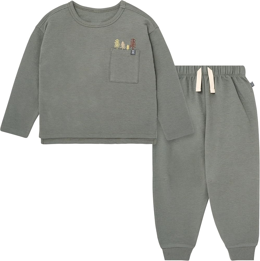 Modern Moments by Gerber baby-boys Long Sleeve T-shirt and Jogger Set | Amazon (US)