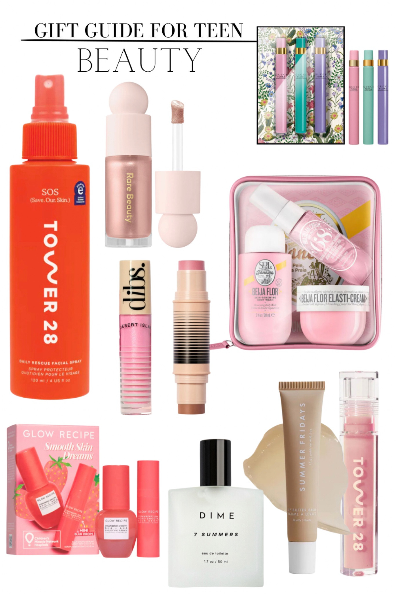 Teen Girl Gift Guide 

Beauty gift guide 
Girl gift guide 
Christmas 
Christmas gift guide 
Gift guide for her 
Teen 
Teen girl 
Makeup gift guide 
Sephora 
Ulta beauty 
Dibs beauty 
Stocking stuffer 
Lip gloss 
Perfume 
Gifts for her 
Teenager 
Teen gift 

#LTKSeasonal #LTKHoliday #LTKGiftGuide
