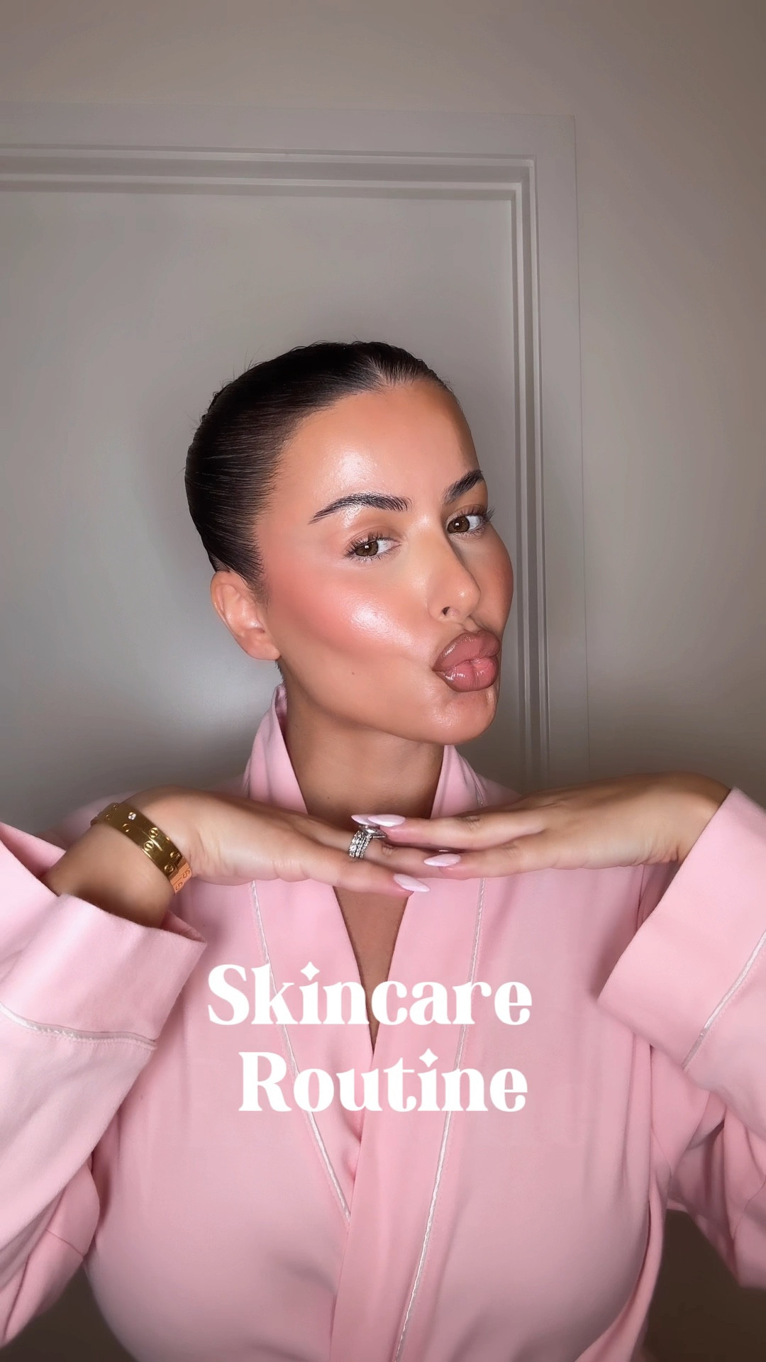 Skincare routine, night time skincare regimen, glowy skin, cleanser, moisturizer, serum, eye cream 

#LTKBeauty