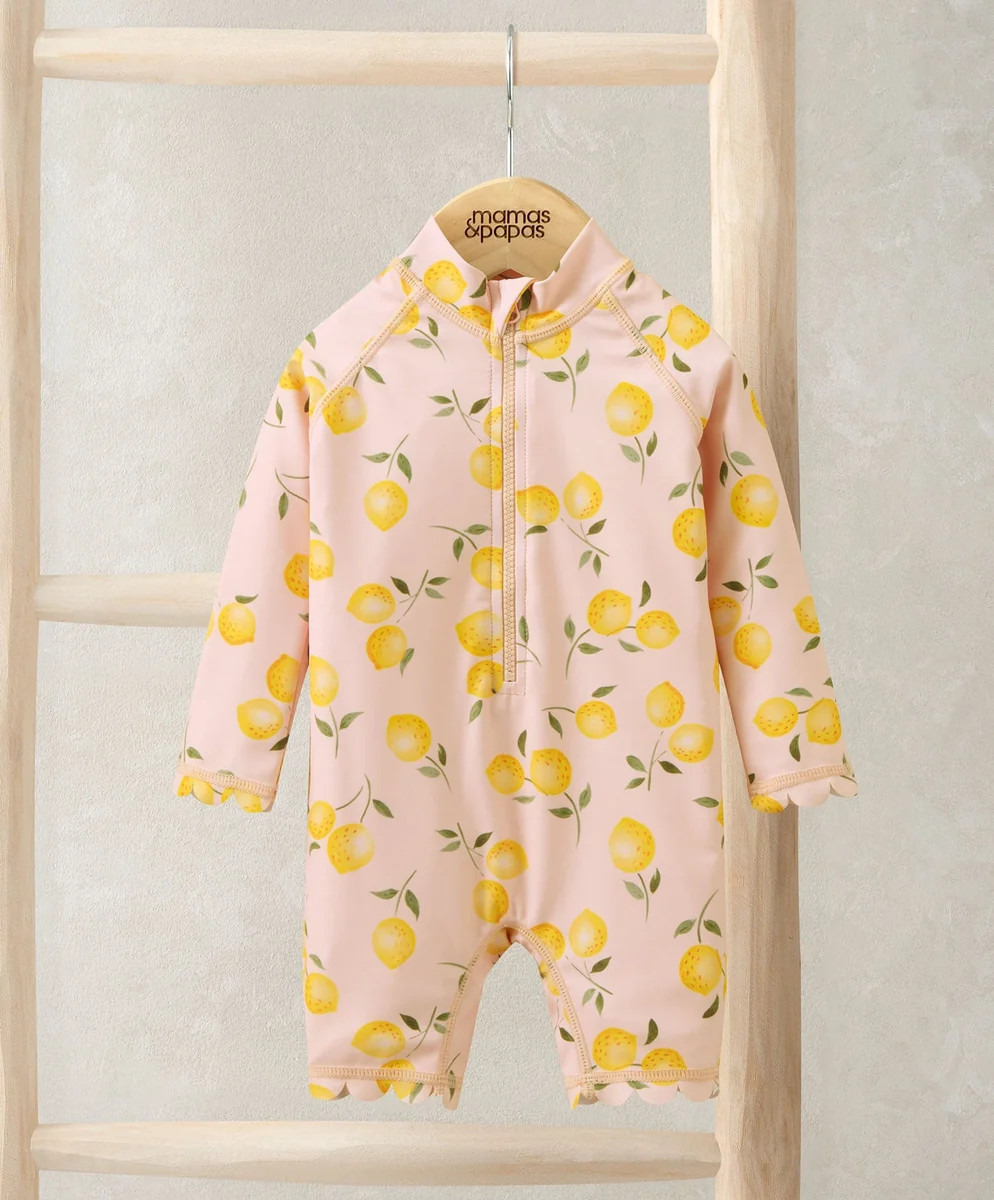 Lemon Print Rashsuit | Mamas & Papas