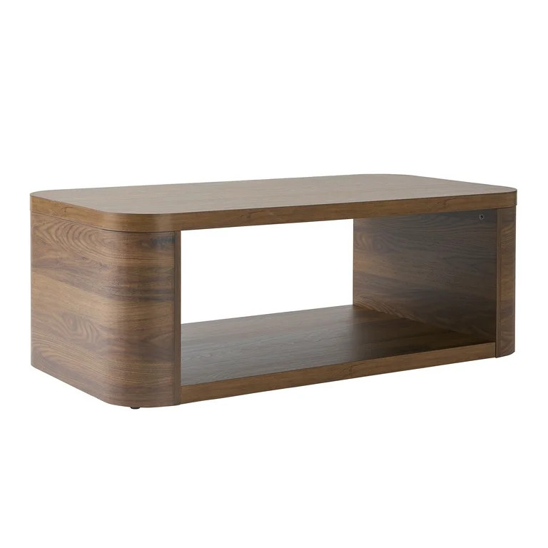 Better Homes & Gardens Juliet Coffee Table for Living Room Office, Walnut | Walmart (US)