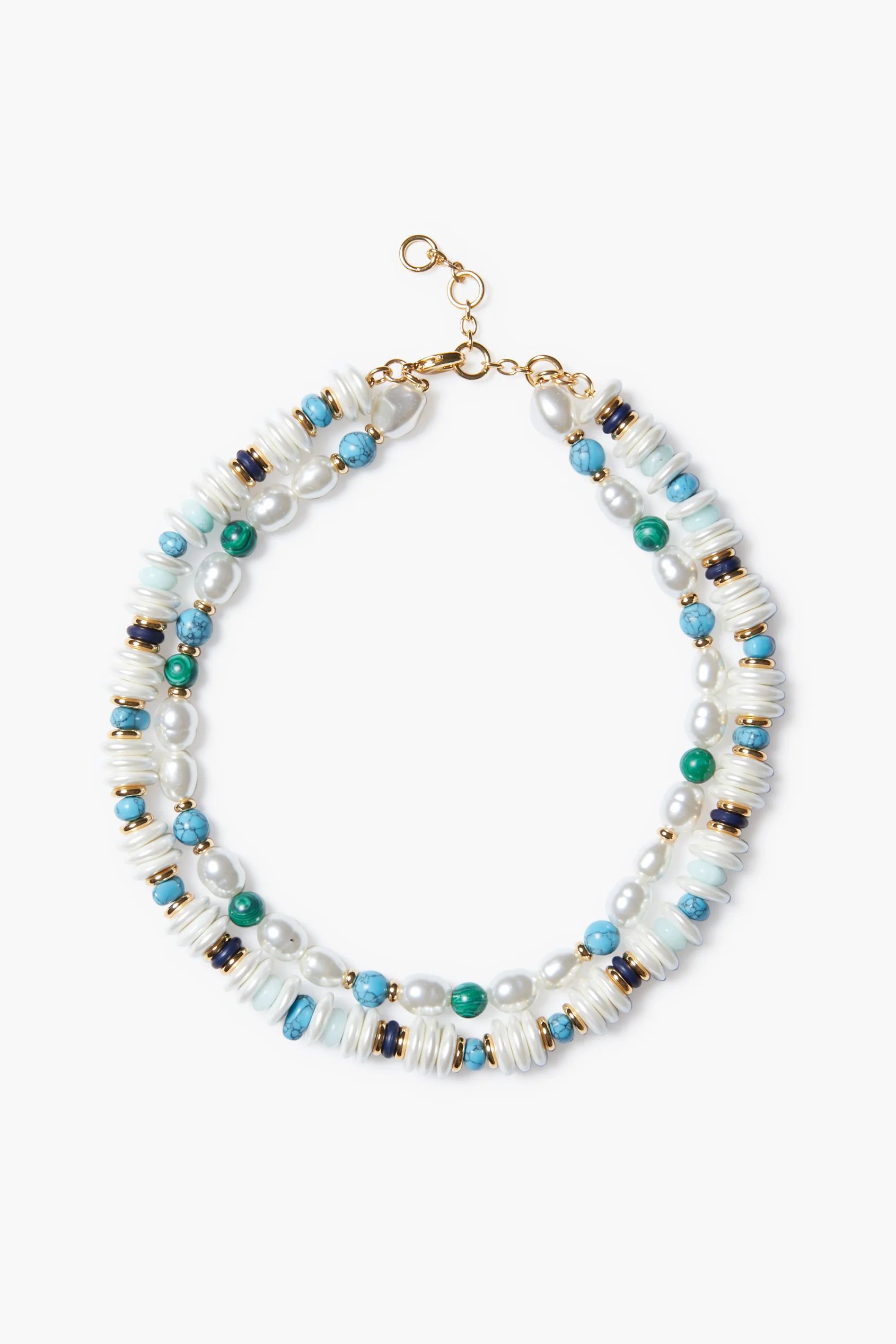 Pearl and Turquoise Logan Necklace | Tuckernuck (US)