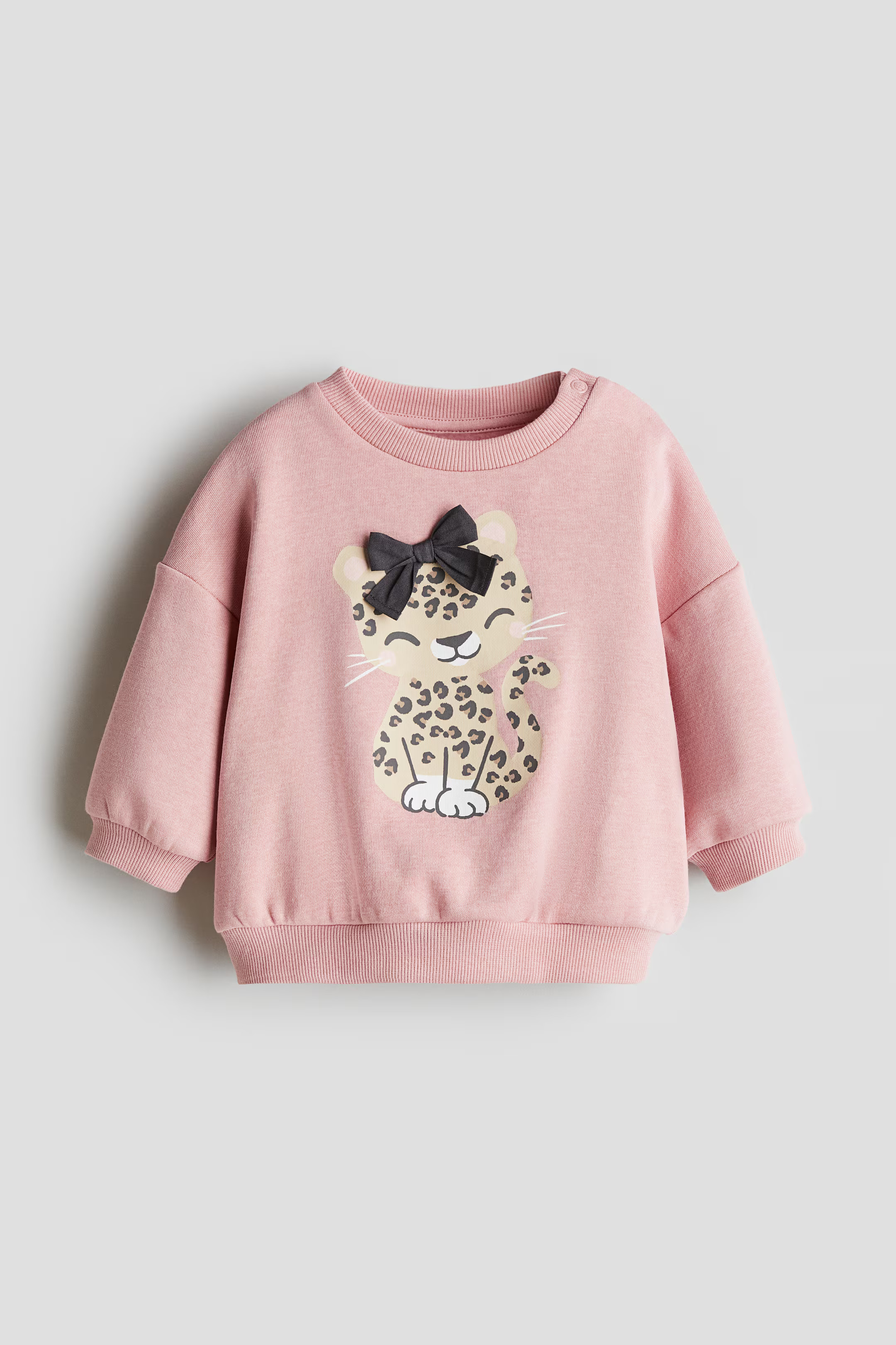 Sweatshirt - Pink/leopard - Kids | H&M US | H&M (US + CA)