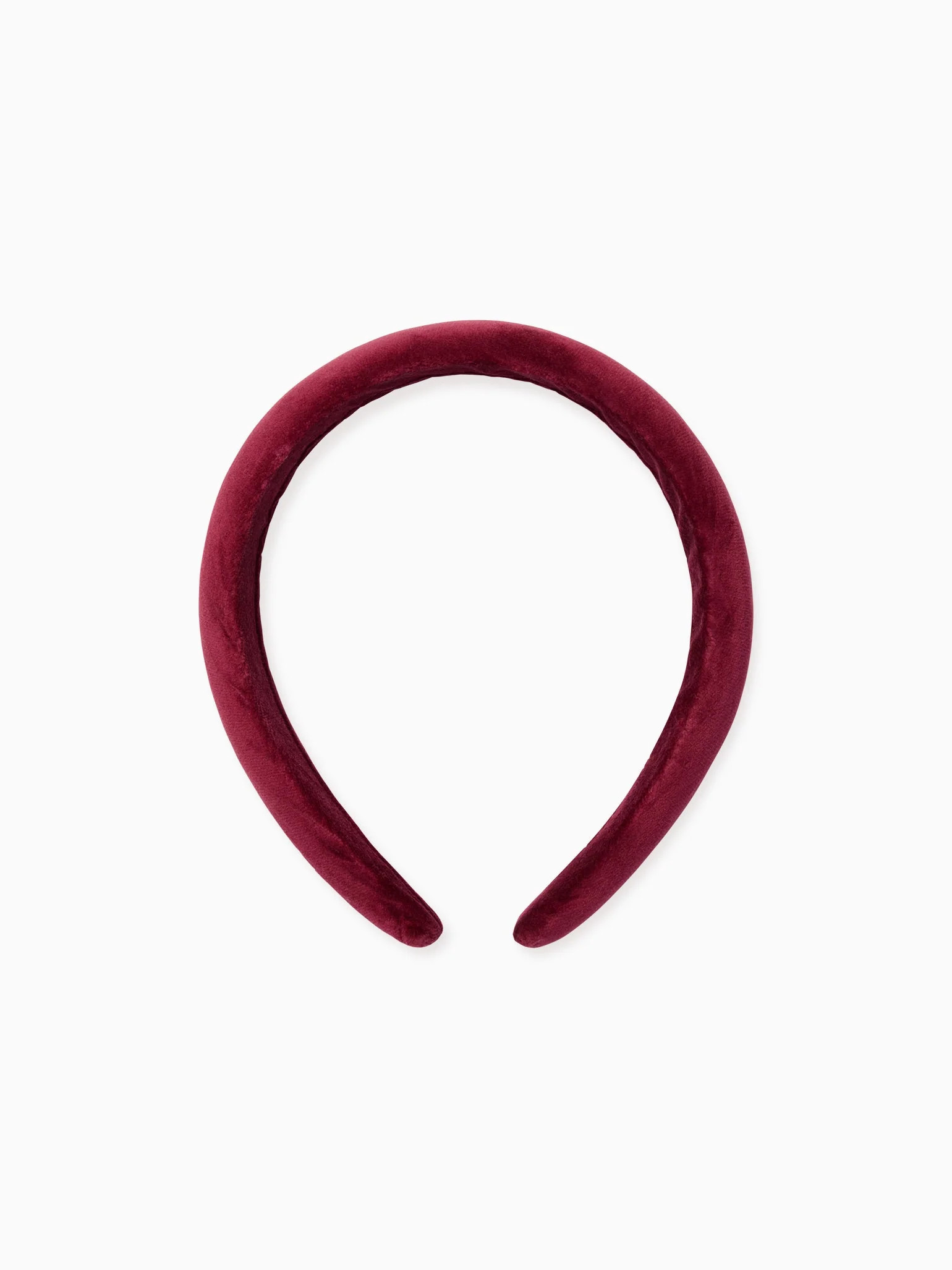 Burgundy Velvet Girl Wide Headband | La Coqueta (US)