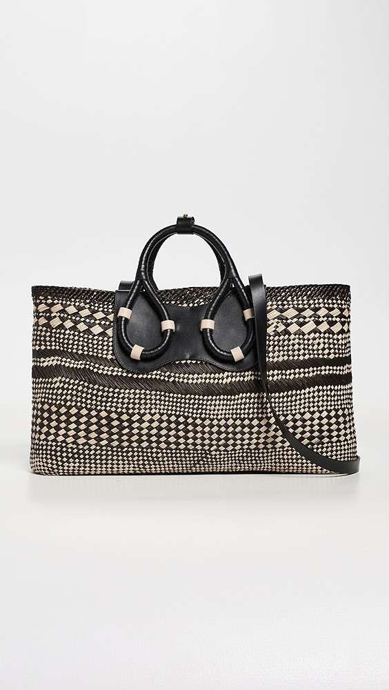 Black Swaying Silhouettes Mini Tote Bag | Shopbop
