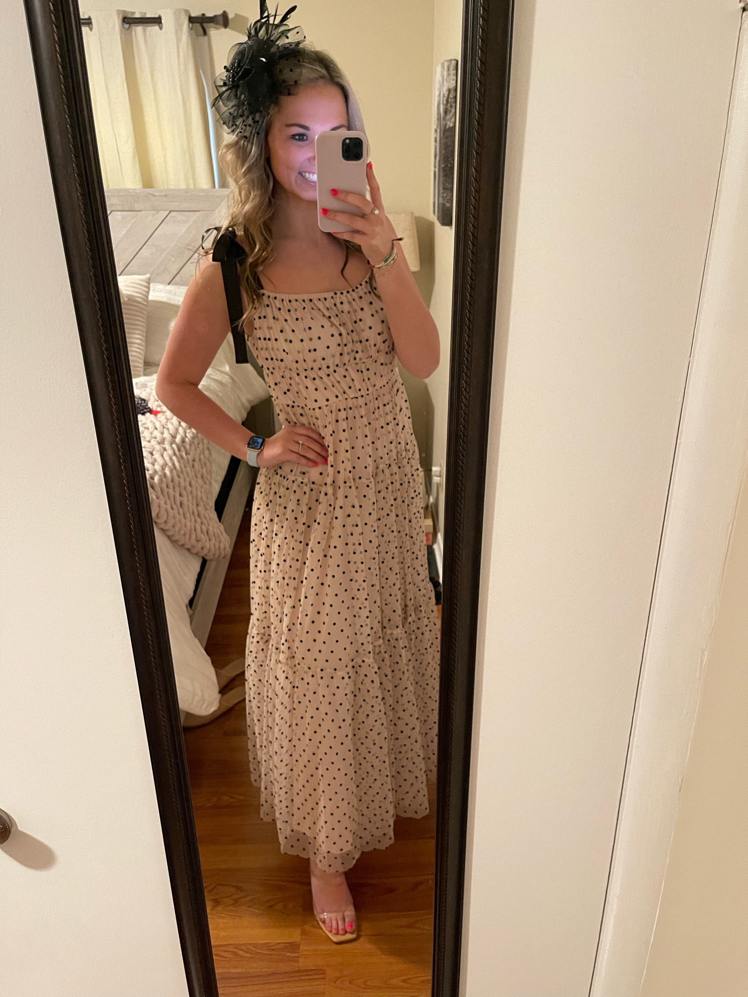 Derby, hat, maxi, black, white, cream, polka dot, fascinator, vici, amazon find 

#LTKunder100 #LTKstyletip #LTKunder50