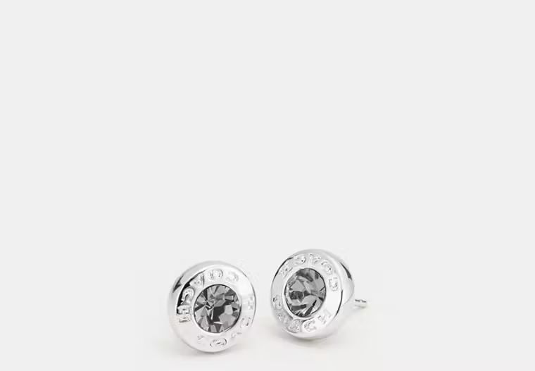 Open Circle Stone Strand Earrings | Coach Outlet CA