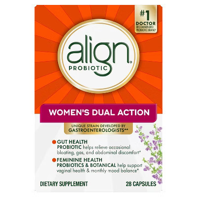Align Women's Dual Action Daily Probiotic Supplement - Capsules - 28ct | Target