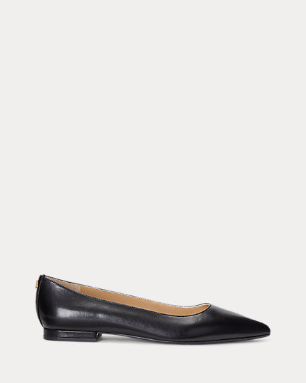 Londyn Burnished Leather Ballet Flat | Ralph Lauren (UK)