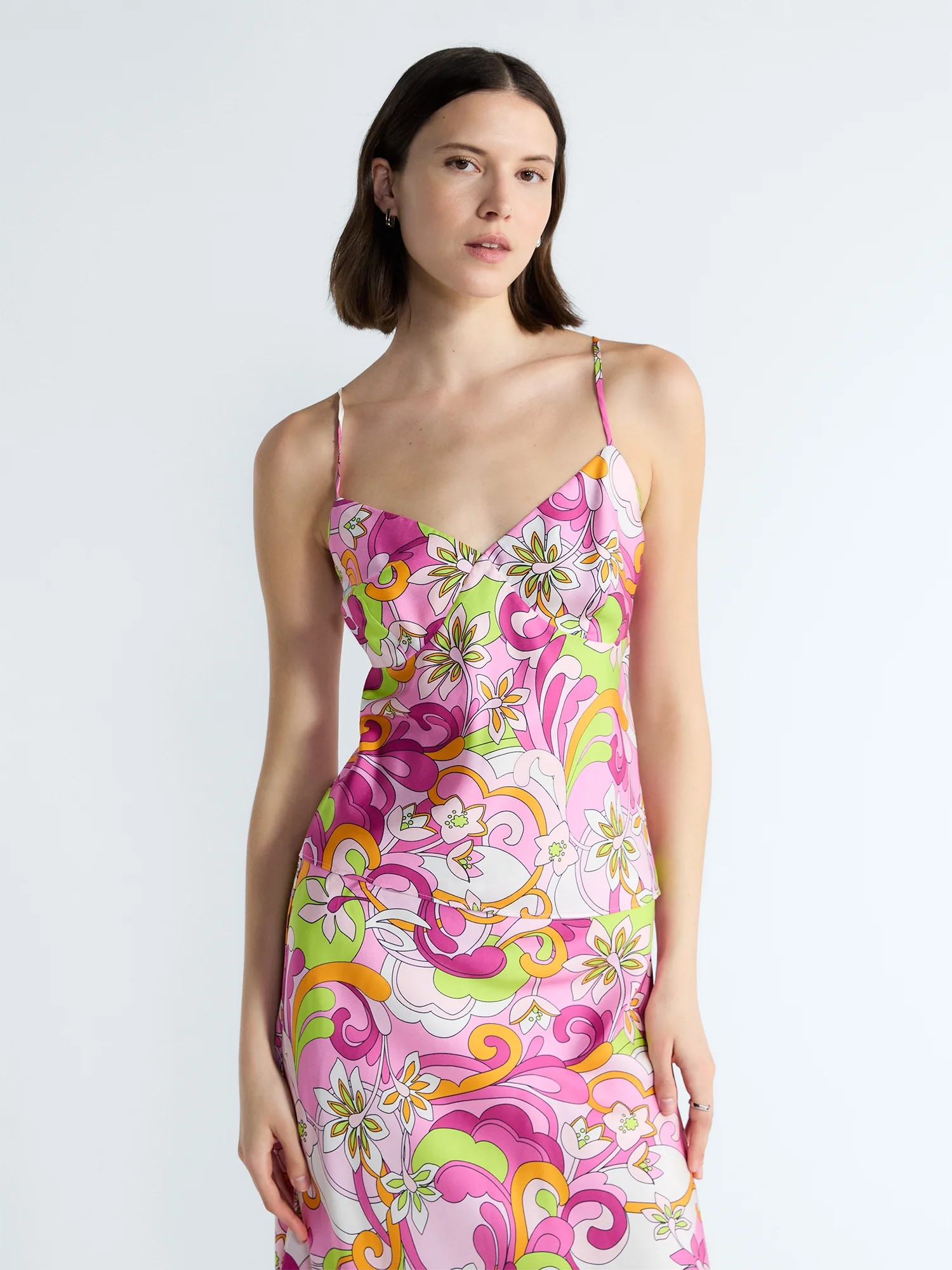 Free Assembly Women's Sleeveless Silk Cami Top, Sizes XS-XL | Walmart (US)