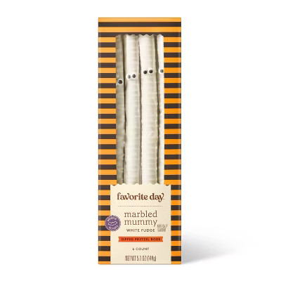 Halloween Mummy Fudge Dipped Pretzel Rods - 5.15oz - Favorite Day™ | Target