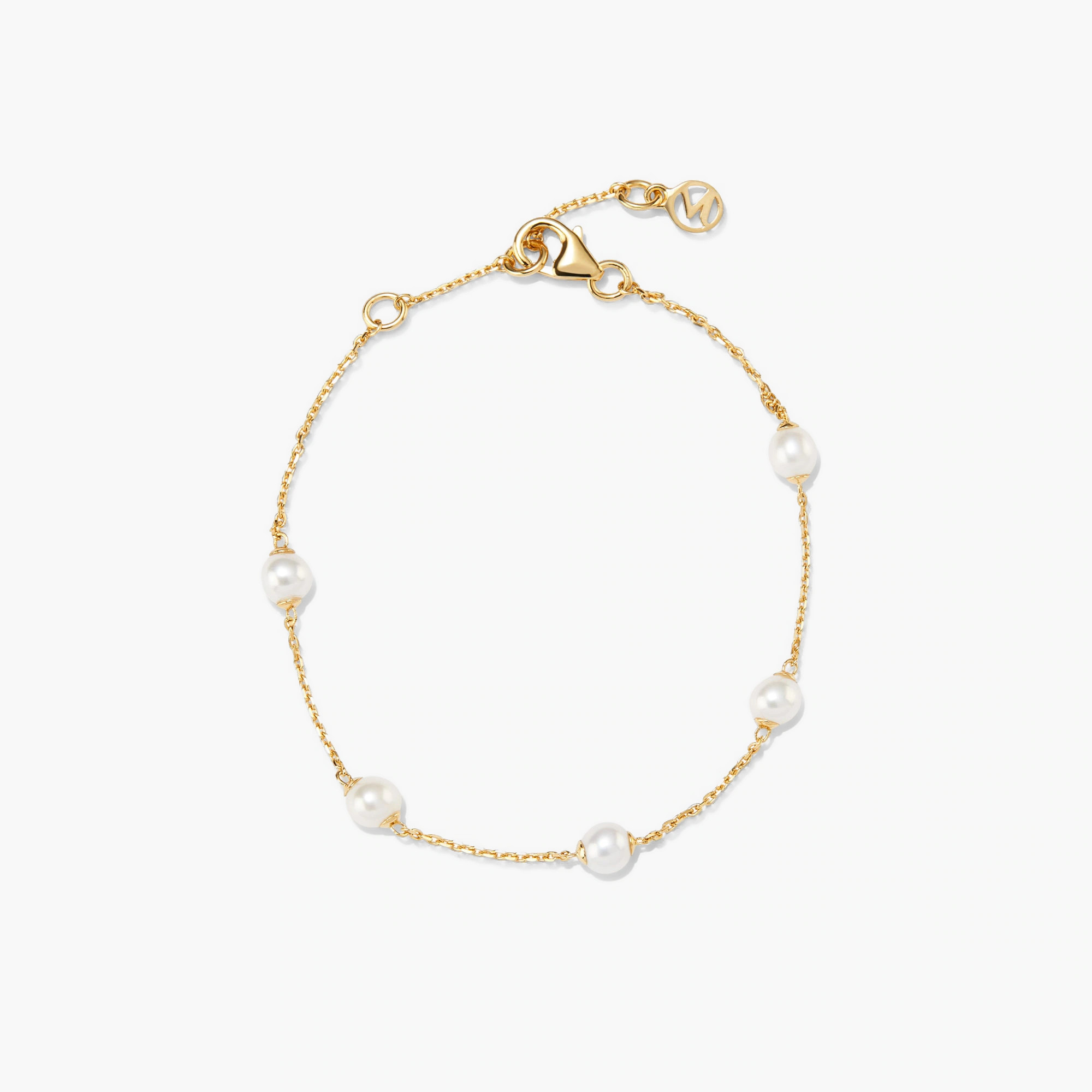 18k Gold Vermeil Handcrafted Mini Pearl Satellite Bracelet - Jewelry | Mejuri | Mejuri Fine Crew
