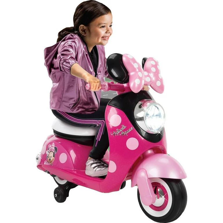 Disney Minnie Mouse 6V Euro Scooter Ride-On Battery-Powered Toy by Huffy | Walmart (US)
